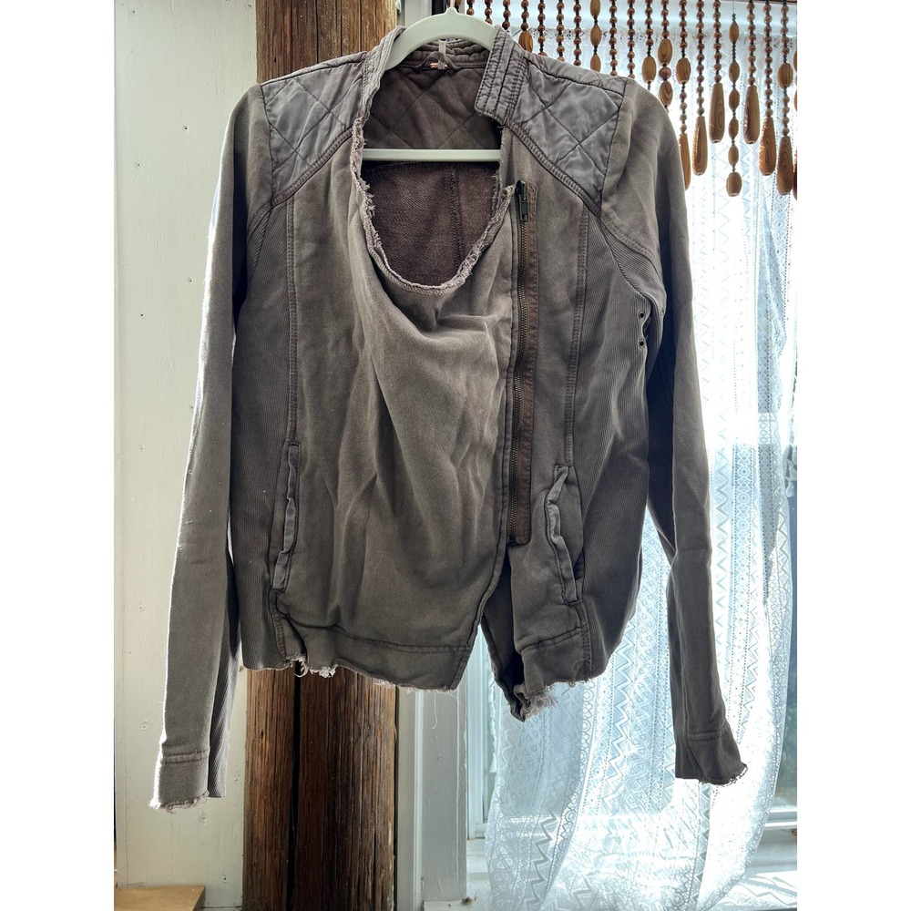 NWOT Free People Shrunken Moto Jacket